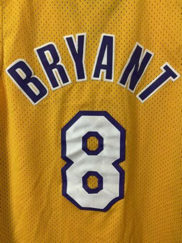 Vintage Kobe Bryant 8 Los Angeles Lakers Jersey Nike Large L Yellow 3937966425