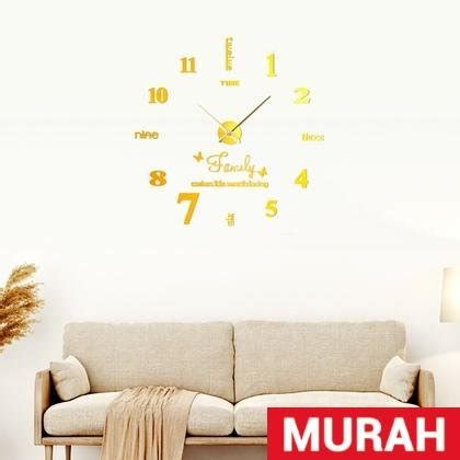 Jual Taffware Jam Dinding Besar Diy Giant Wall Clock Quartz Cm Jm