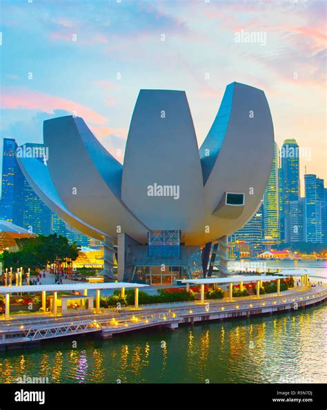 twilight bay singapore style  res stock photography  images alamy