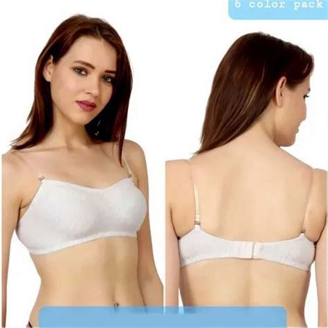 Non Padded Plain Ladies Tube With Hook Bra White Size 28 40 At Rs