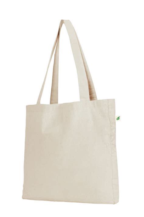 Organic Cotton Tote Bag With Gusset 2 Pack