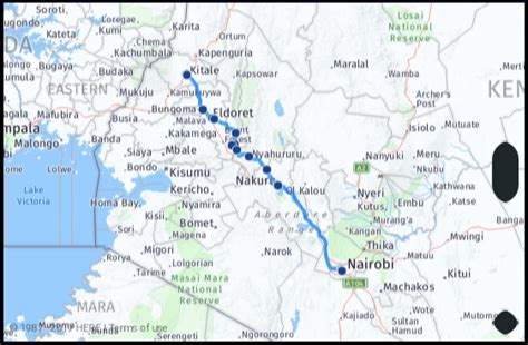 What is the distance from Kitale Kenya to Nairobi Kenya? Google Maps ...