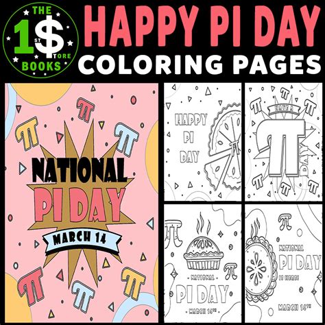 National Pi Day Coloring Page March Holiday Coloring Sheet Made