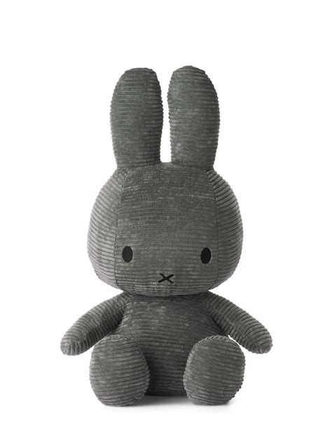 Miffy Sitting Corduroy Grey Cm Bon Ton Toys