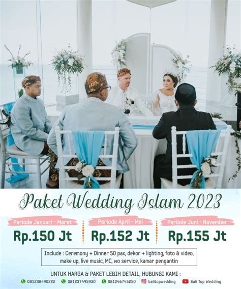 Paket Wedding Islam Muslim 2023 Di Bali Bali Top Wedding