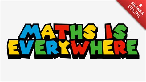 Maths Is Everywhere Text Effect Generator Textstudio
