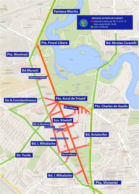 Restricții de circulație în București cu ocazia Zilei Naționale a