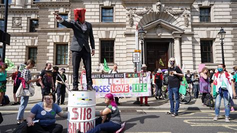 Extinction Rebellion Police Responding To Protesters Who Have Blocked