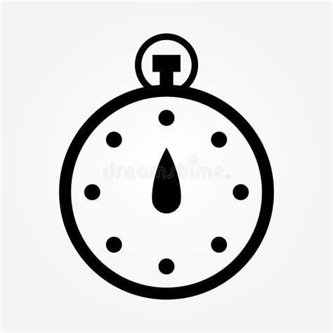 Stopwatch Icon Vector Design Template Stock Vector Illustration Of Hour Movement 154767079