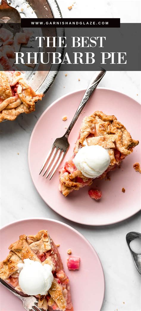 Rhubarb Pie Garnish And Glaze