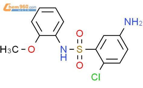 438018 01 0 5 amino 2 chloro N 2 methoxyphenyl benzene 1 sulfonamide化学