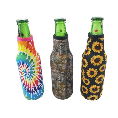 Beer Bottle Insulator Holde Insulated Can Cooler with Beer Opener ...