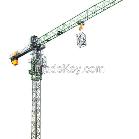 Tower Crane Building Crane Qtp60 5010 Hammer Head Crane Flat Top Tower