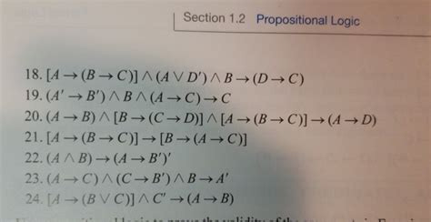 Solved In Exercises 13 24 Use Propositional Logic To Prove