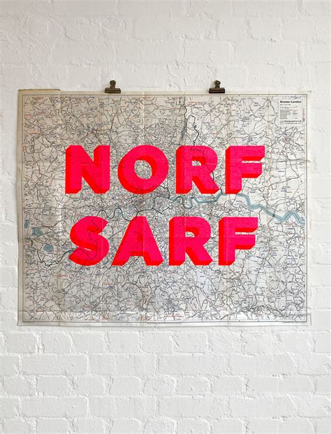 Norf Sarf Vintage Maps By Dave Buonaguidi Nelly Duff