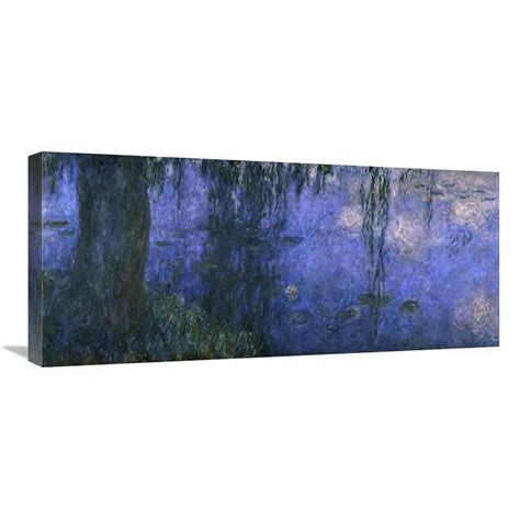 In Water Lilies Morning With Willows C Left Panel Art