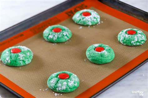 Grinch Crinkle Cookies Holiday Recipe