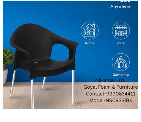 Nilkamal Novella Plastic Armchair Iron Black At Rs Shell