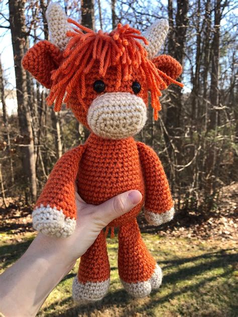 Crochet Highland Cow Pattern Highland Coo Pattern Etsy