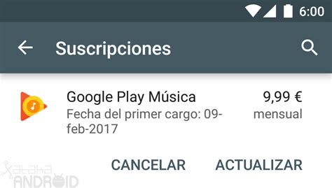 Cómo gestionar y cancelar tus suscripciones de Google Play