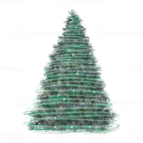 christmas tree with lights 16327648 PNG