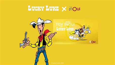 Lucky Luke Saffiche Avec TGV INOUI Mediatoon Licensing