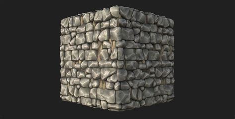 Stylized Rock Wall 01 Material Texture CGTrader