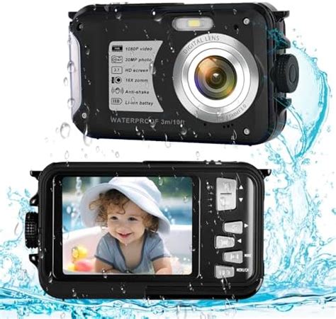 Waterproof Camera 1080P Full HD Underwater Camera Digital Waterproof