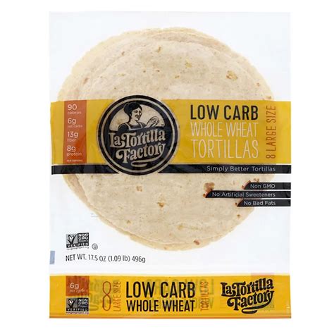 La Tortilla Factory Low Carb Whole Wheat Tortillas Shop Tortillas At H E B