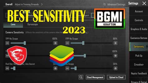 Best Sensitivity 2023 Bgmi In Bluestacks 5 An Msi Laser Spray