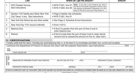 Nyc 1127 Form ≡ Fill Out Printable Pdf Forms Online