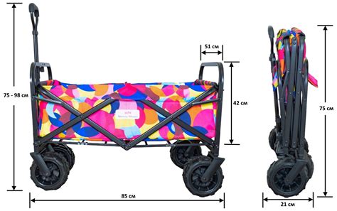 Тележка складная Monkey Wheels MW-90 (четырёхколёсная, для кемпинга ...