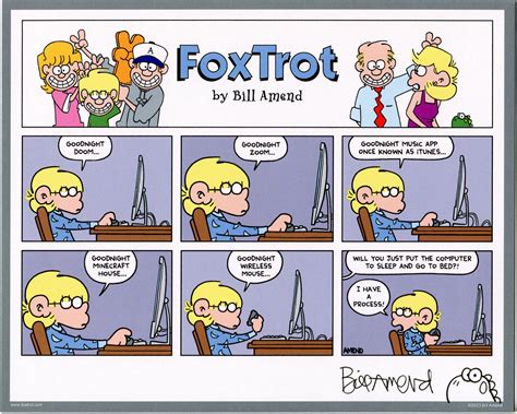 Goodnight Doom Signed Print Foxtrot Comic By Bill Amend The