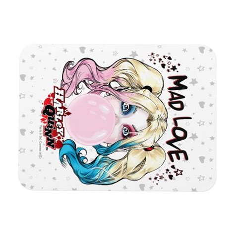 Create Your Own Flexible Photo Magnet Zazzle Blowing Bubble Gum Book Art Harley Quinn Comic