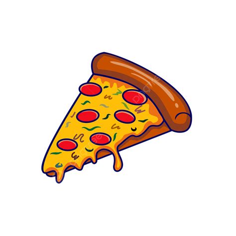 Great Cheese Pizza Illustration Vector Pizza Food Fast Food PNG And