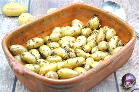 Pommes de terre grenailles rôties au four Ramène la Popotte