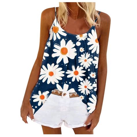 Tiqkatyck Womens Summer Tops Clearance Womens Plus Size Vest Tops