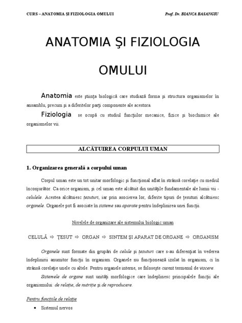 Pdf 1 Anatomia şi Fiziologia Omului Dokumentips