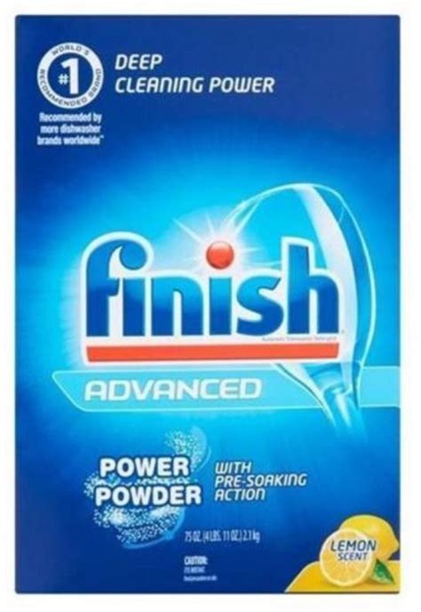 3 Pack Finish Powder Dishwasher Lemon Fresh Scent 75 Oz Walmart