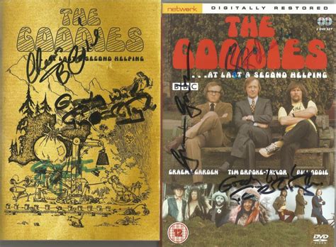 The Goodies Signed Dvd Insert Signed By All 3 Graeme Garden