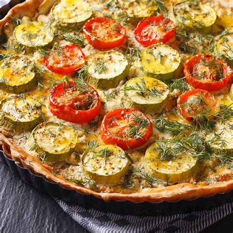 Recette Tarte tomates courgettes et chèvre