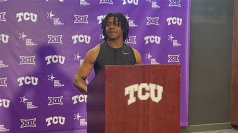 TCU WR JoJo Earle Talks Frogs Spring Practice YouTube