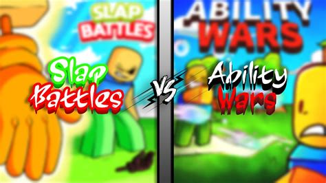 Slap Battles VS Ability Wars YouTube