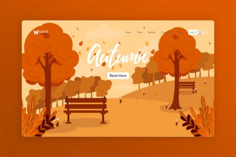 Website Illustration Autumn Season Graphic By Uppoint Design