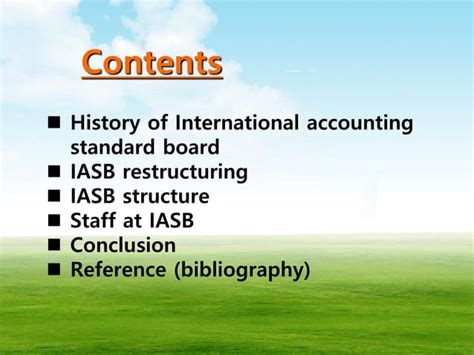 International Accounting Standard Boardiasb Structure Ppt