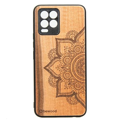 Drewniane etui Bewood do Realme 8 8 Pro MANDALA JABŁOŃ Pancernik eu