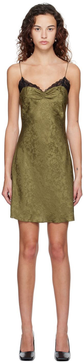 The Garment Green Toulouse Minidress Ssense Canada