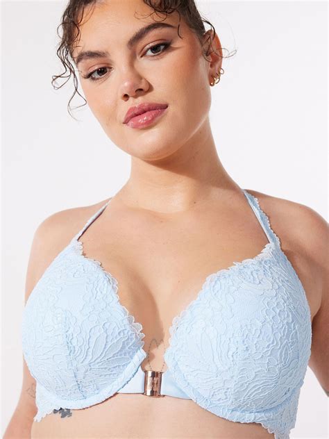 Romantic Corded Lace Push Up Bra In Blue Savage X Fenty Spain