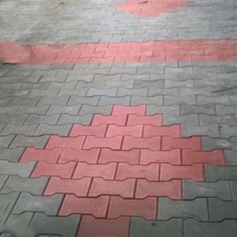 Royal Tiles Red Grey I Shape Paver Blocks For Pavement Thickness