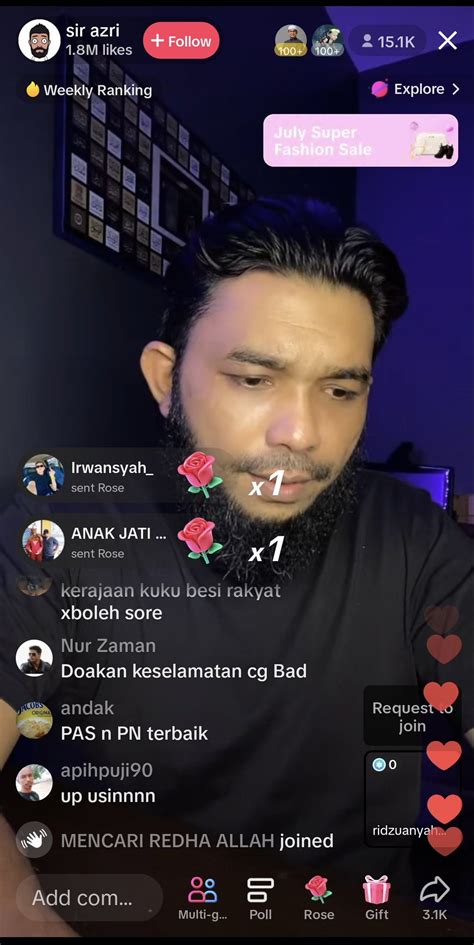 Jalal Misai On Twitter Papagomo Setiap Hari Buat Live Di TT